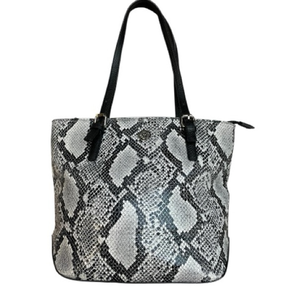 Anne Klein Python Tote Shoulder Bag - image 1